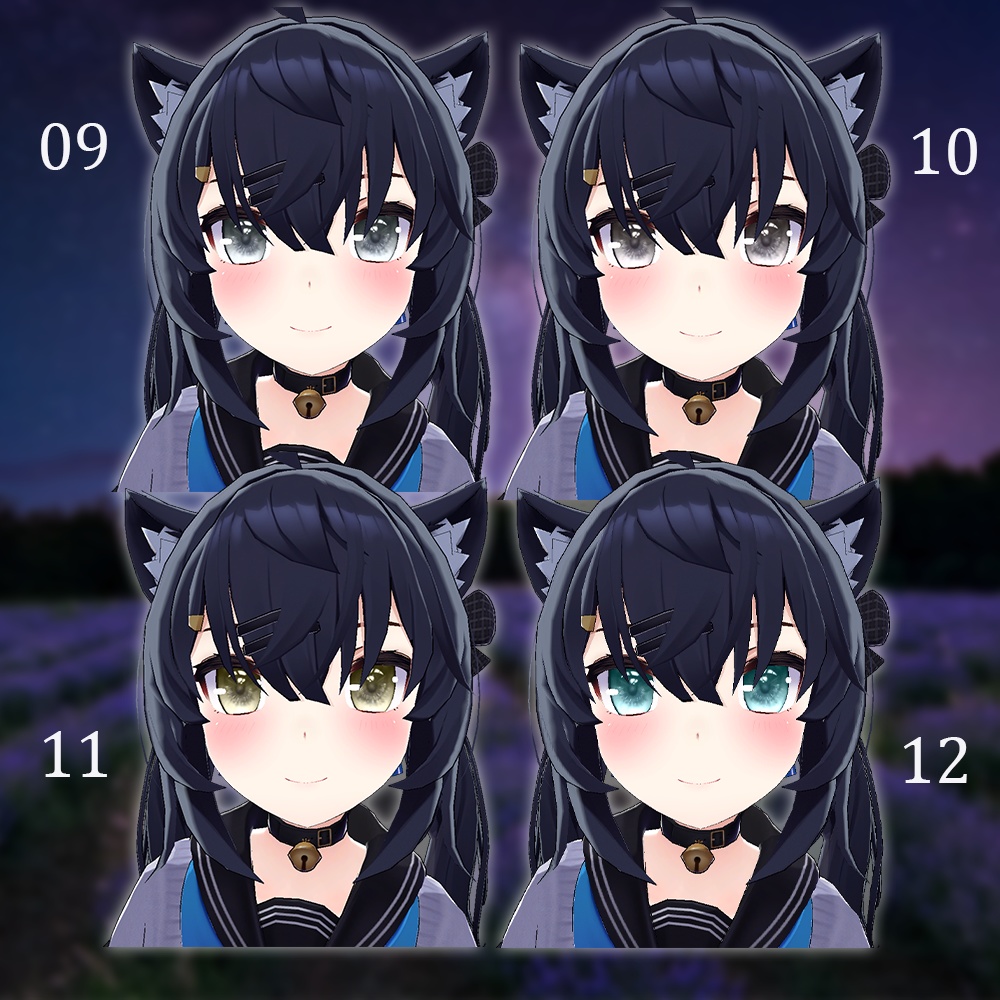 【セフィラ】アイテクスチャ-Onecolor|エミッションマスク入り