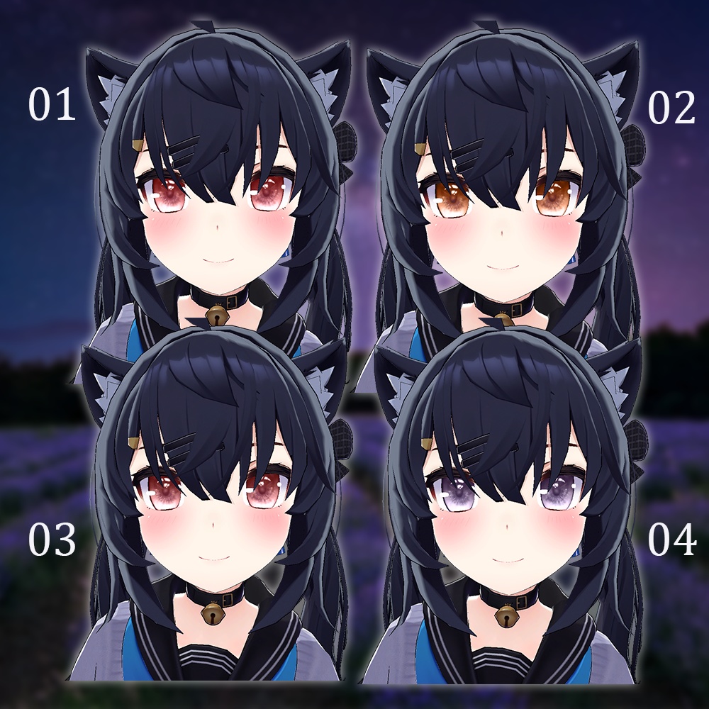 【セフィラ】アイテクスチャ-Onecolor|エミッションマスク入り