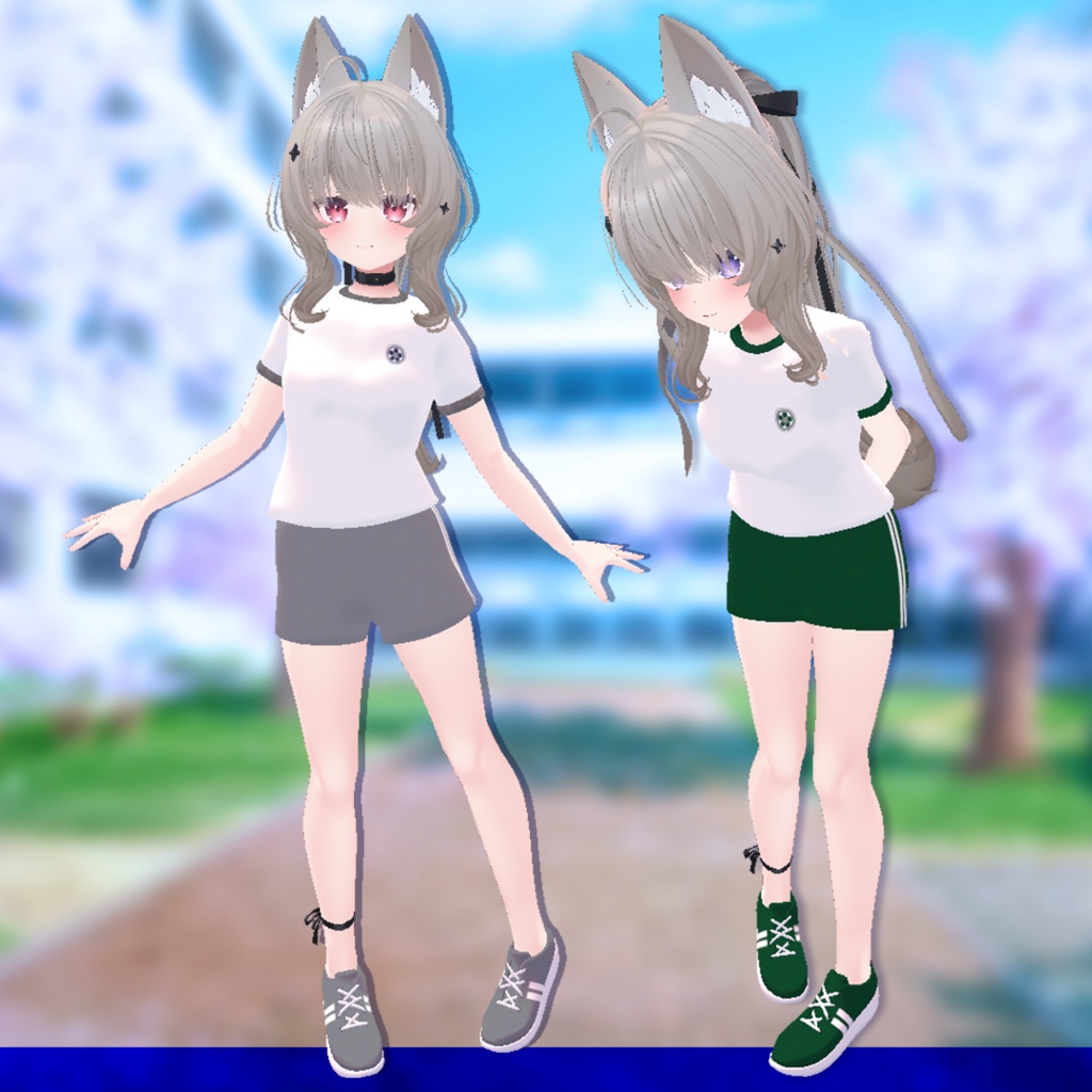 【シアン対応】いつもの体操着|星柄スニーカー付★