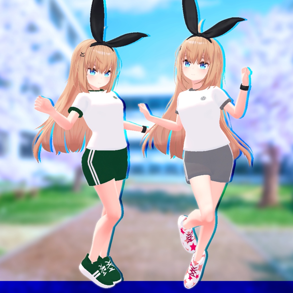 【セフィラ・リアアリス・シアン対応】いつもの体操着★星のスニーカー付