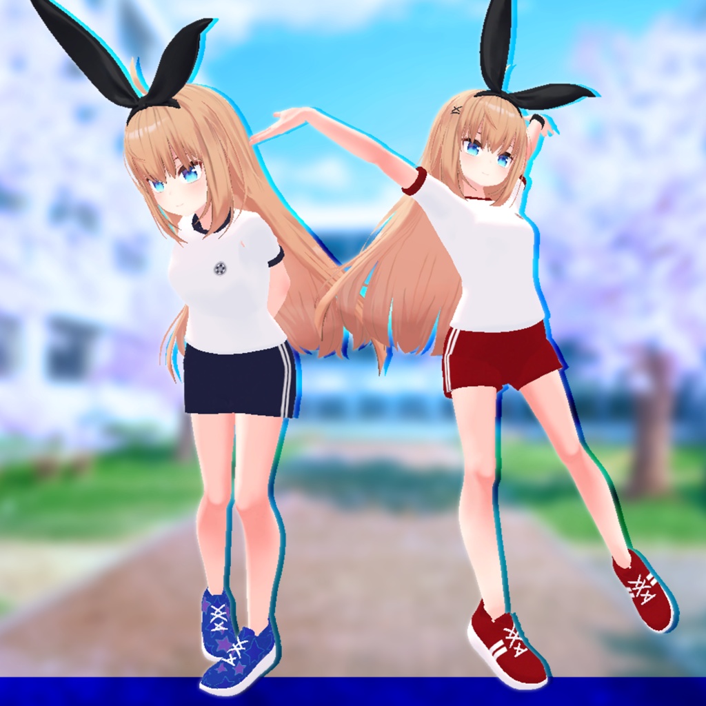 【セフィラ・リアアリス・シアン対応】いつもの体操着★星のスニーカー付