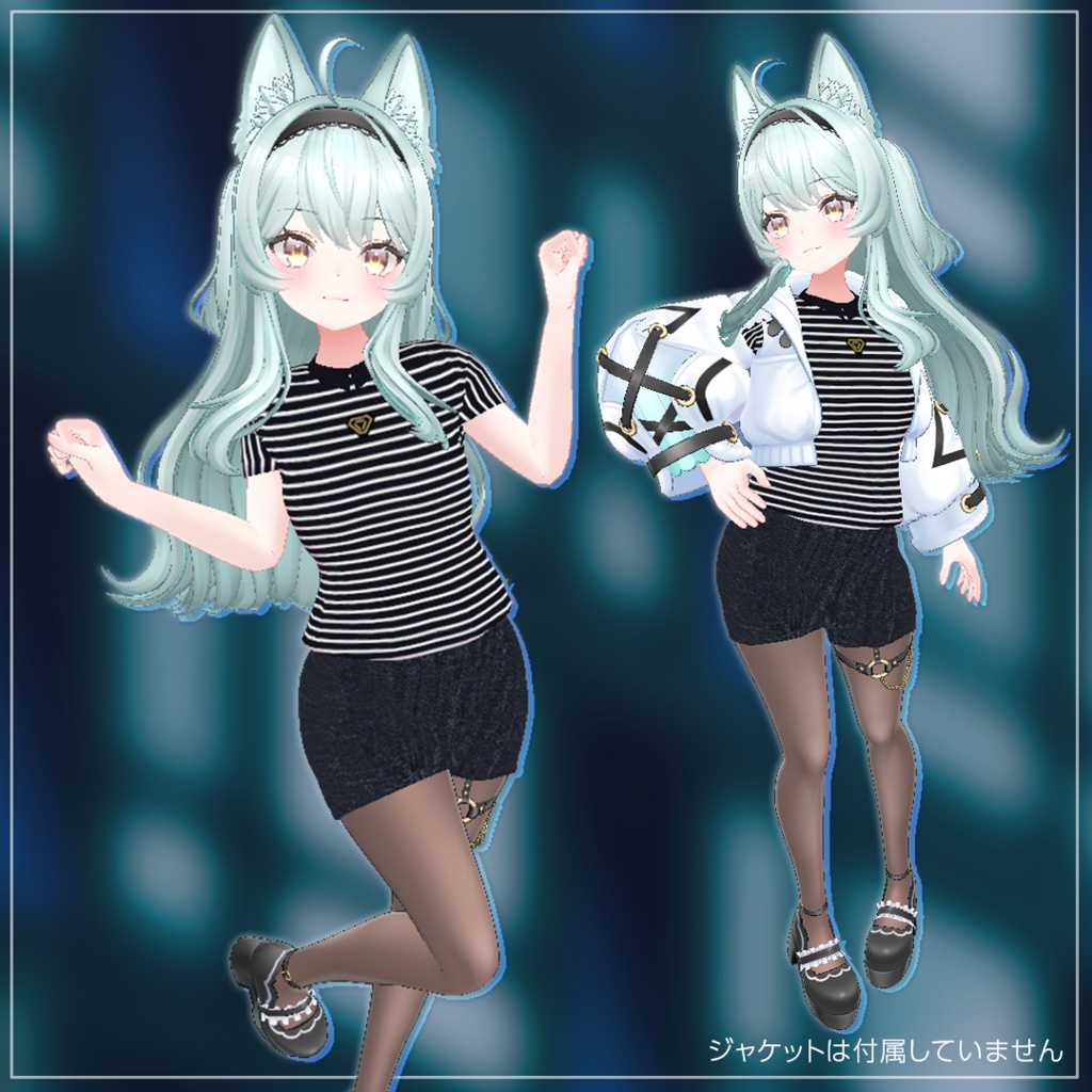 【ギズモ対応】パターンTシャツ -デニムスタイル