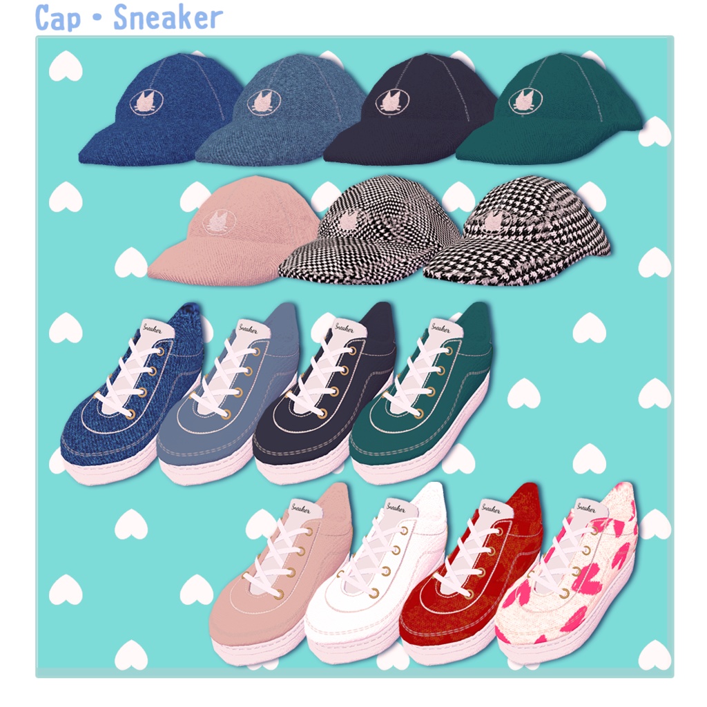 【6アバター対応】カラージャケット-デニムスタイル【VRChat想定】