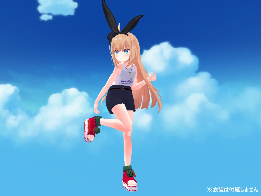 【9アバター対応】丸ごとスイカサンダル【VRChat想定】