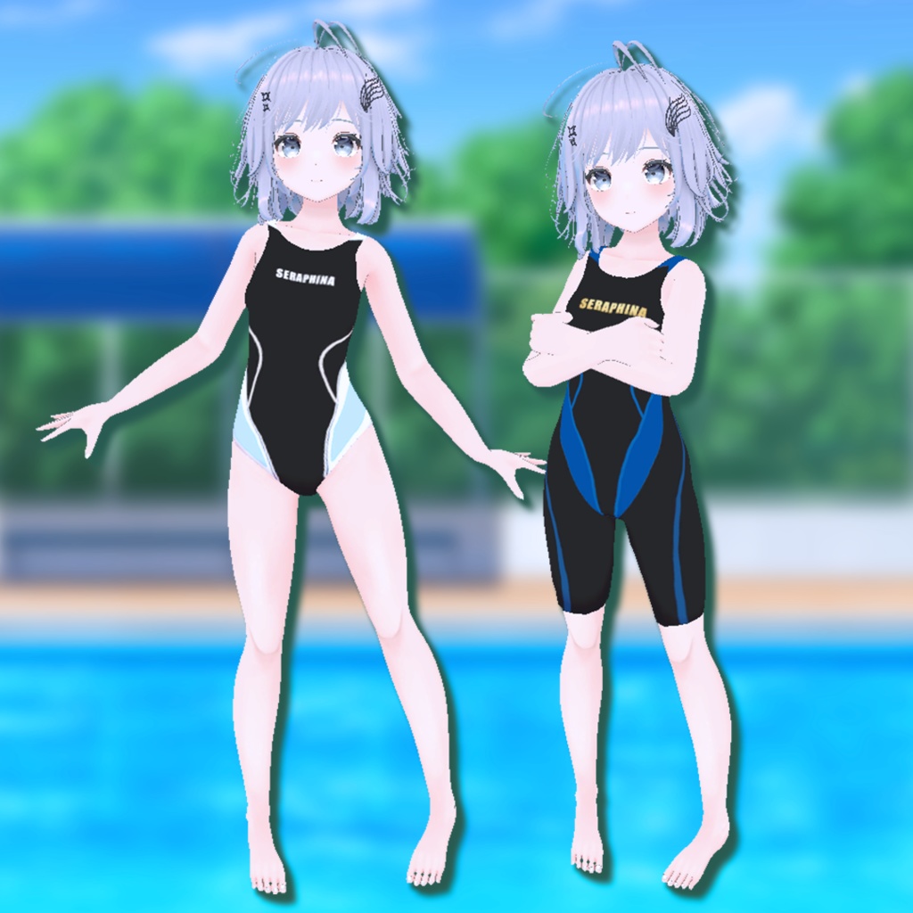 【11アバター対応】競泳水着【VRChat想定】
