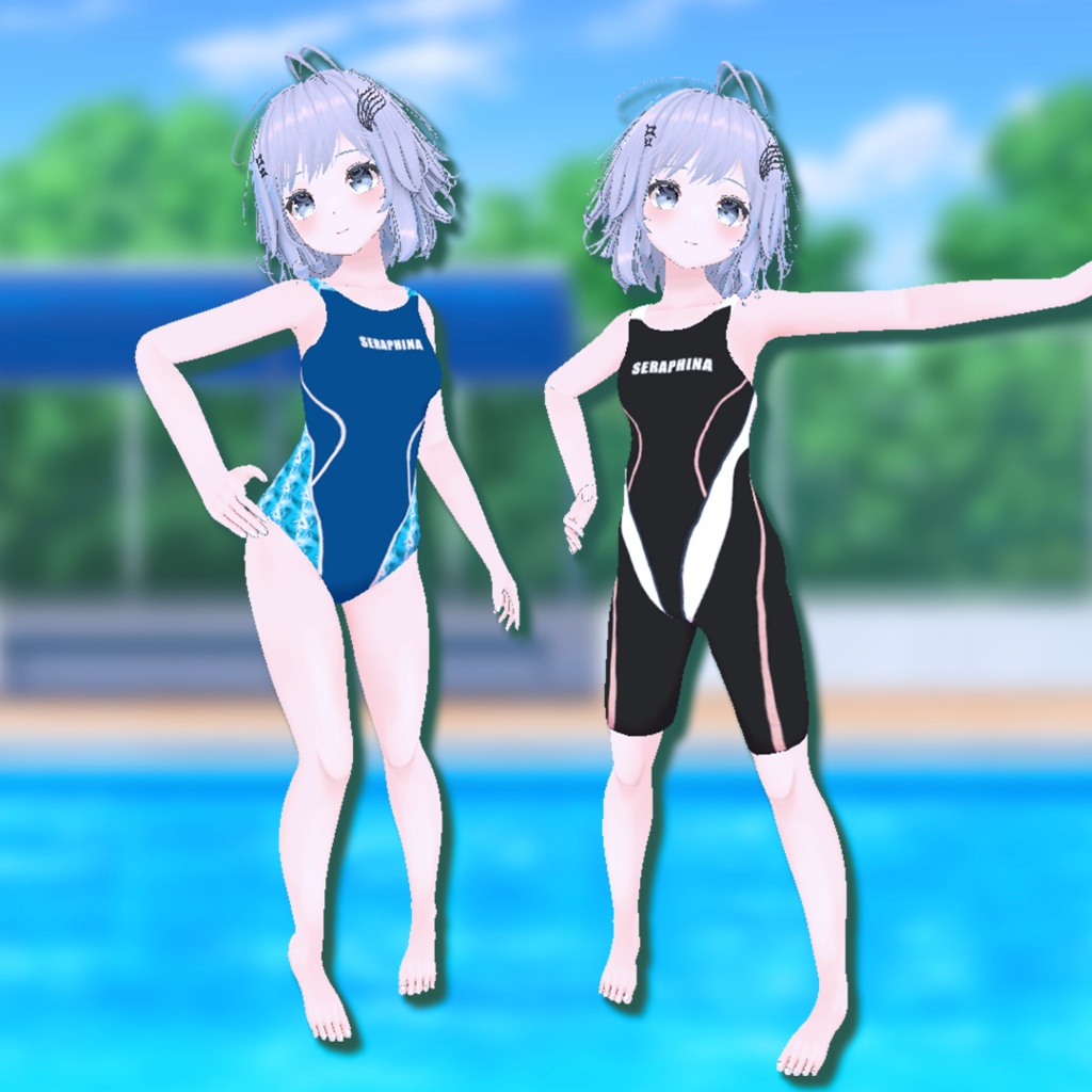 【11アバター対応】競泳水着【VRChat想定】