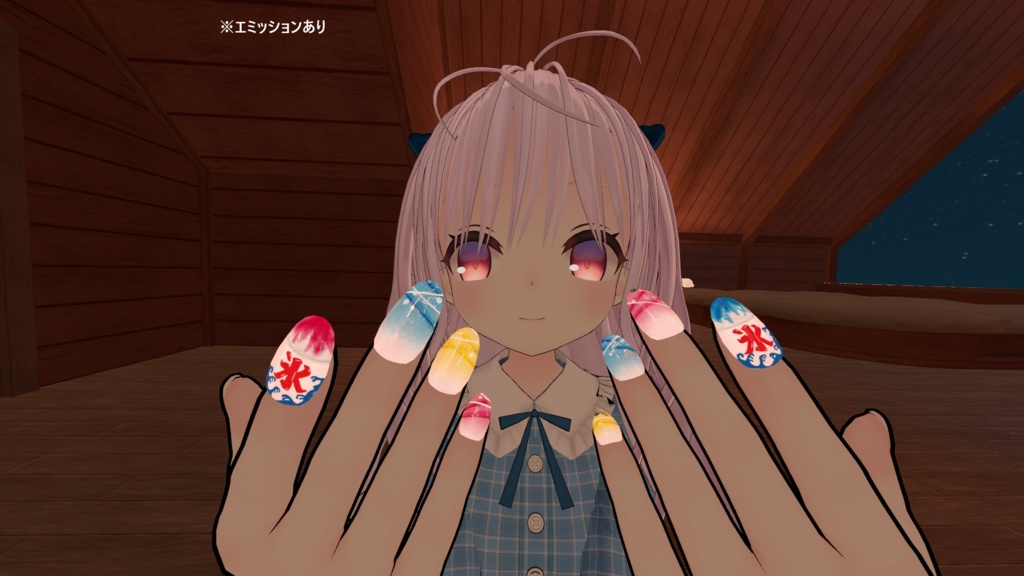 【MDollnail対応】なつまつり|ネイルテクスチャ