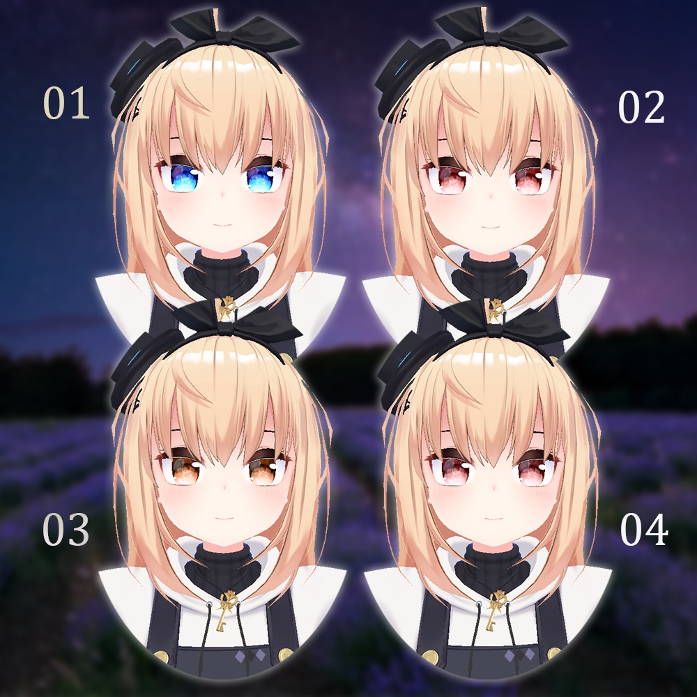 【リアアリス】アイテクスチャ-宝石【エミッションマスク入り】