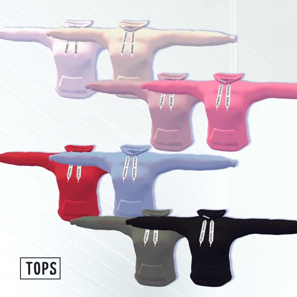 【9アバター対応】Casual-Sweat【physbone対応】