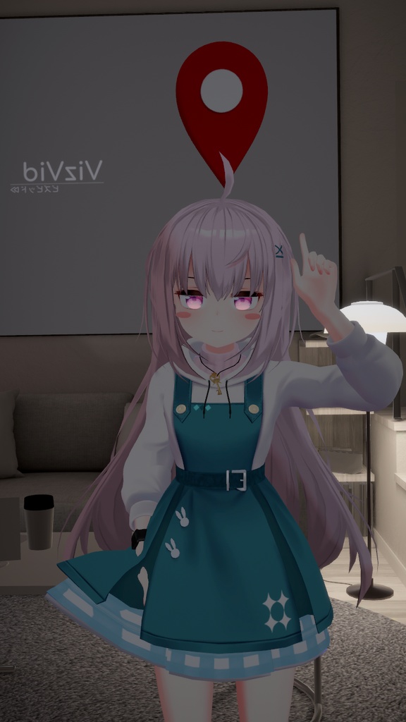【ヘアアイテム】マップピン|VRChat想定