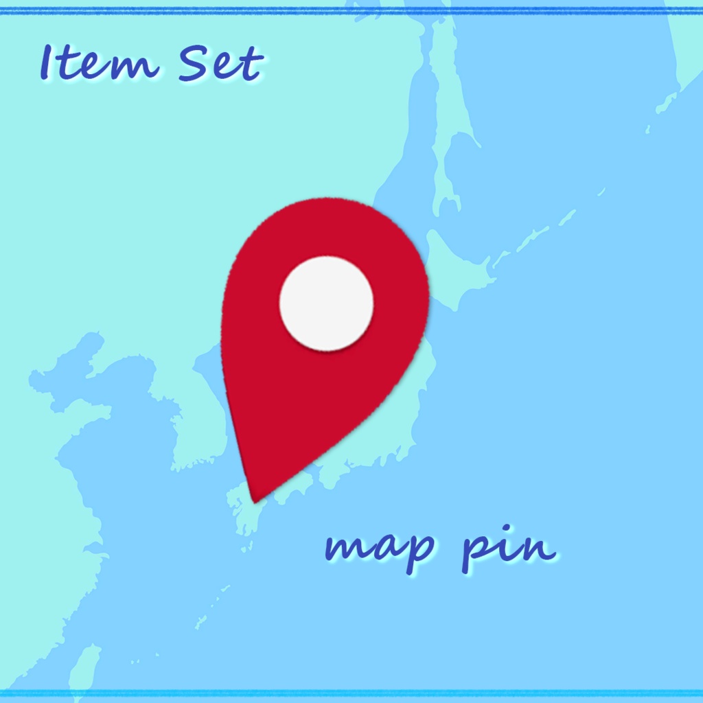 【ヘアアイテム】マップピン|VRChat想定