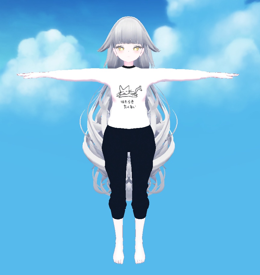 【ルルネ対応】はたらき-たくないスウェット【VRChat想定】