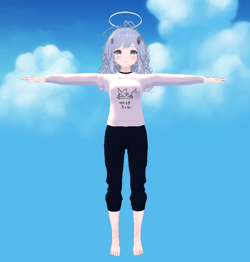 【セラフィナ対応】はたらき-たくないスウェット【VRChat想定】