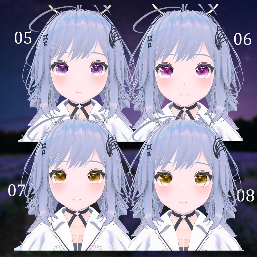 【セラフィナ】アイテクスチャ-Onecolor|エミッションマスク入り