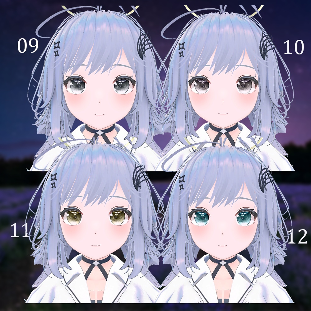 【セラフィナ】アイテクスチャ-Onecolor|エミッションマスク入り