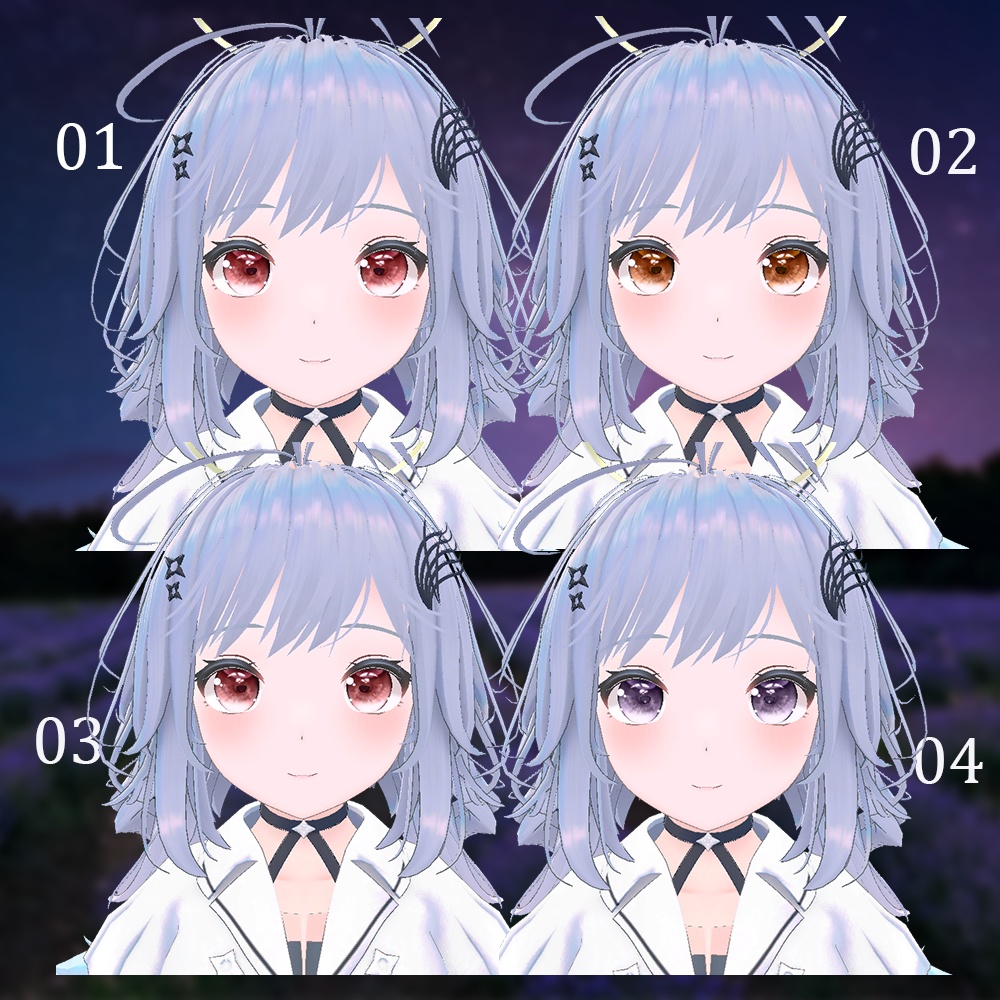 【セラフィナ】アイテクスチャ-Onecolor|エミッションマスク入り