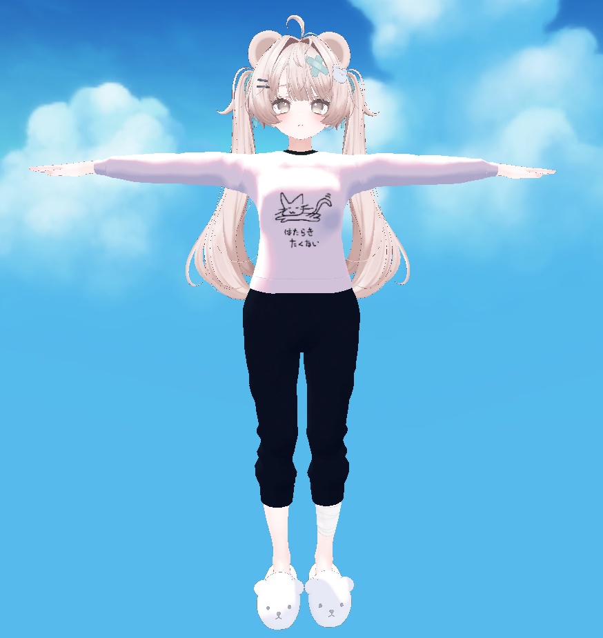 【ミルフィ対応】はたらき-たくないスウェット【VRChat想定】