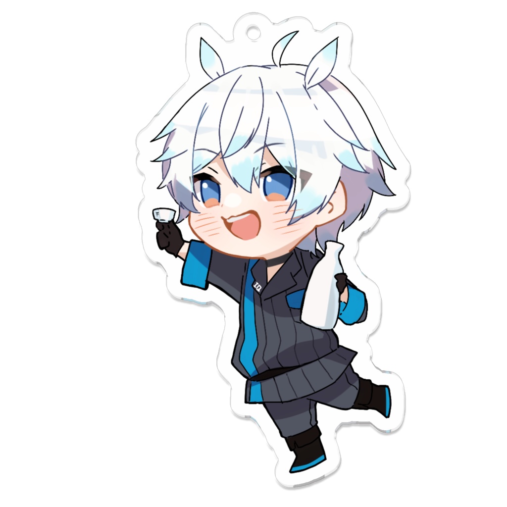 【肉屋家】乾杯アクリルキーホルダー【蒼羽もか】