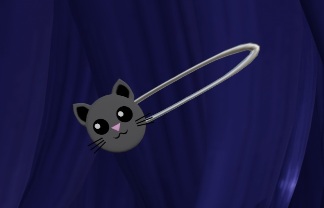 cat hairclip
