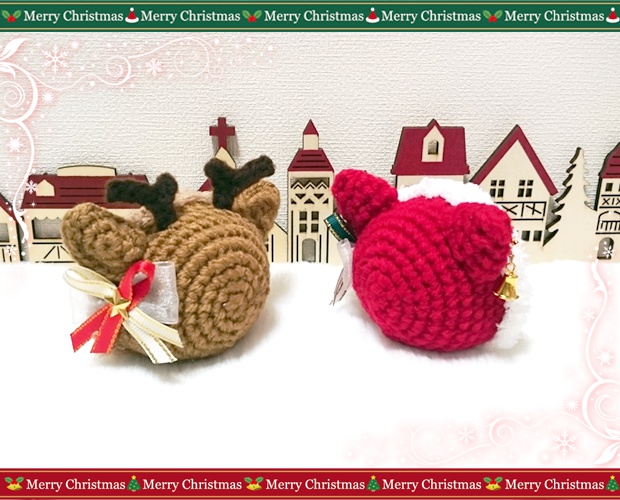 おまんじゅうきぐるみ(ちび用)★Xmas クリスマス サンタ トナカイ