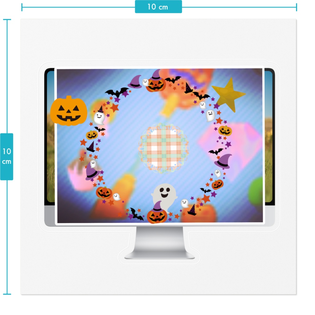 ハロウィン風のステッカー