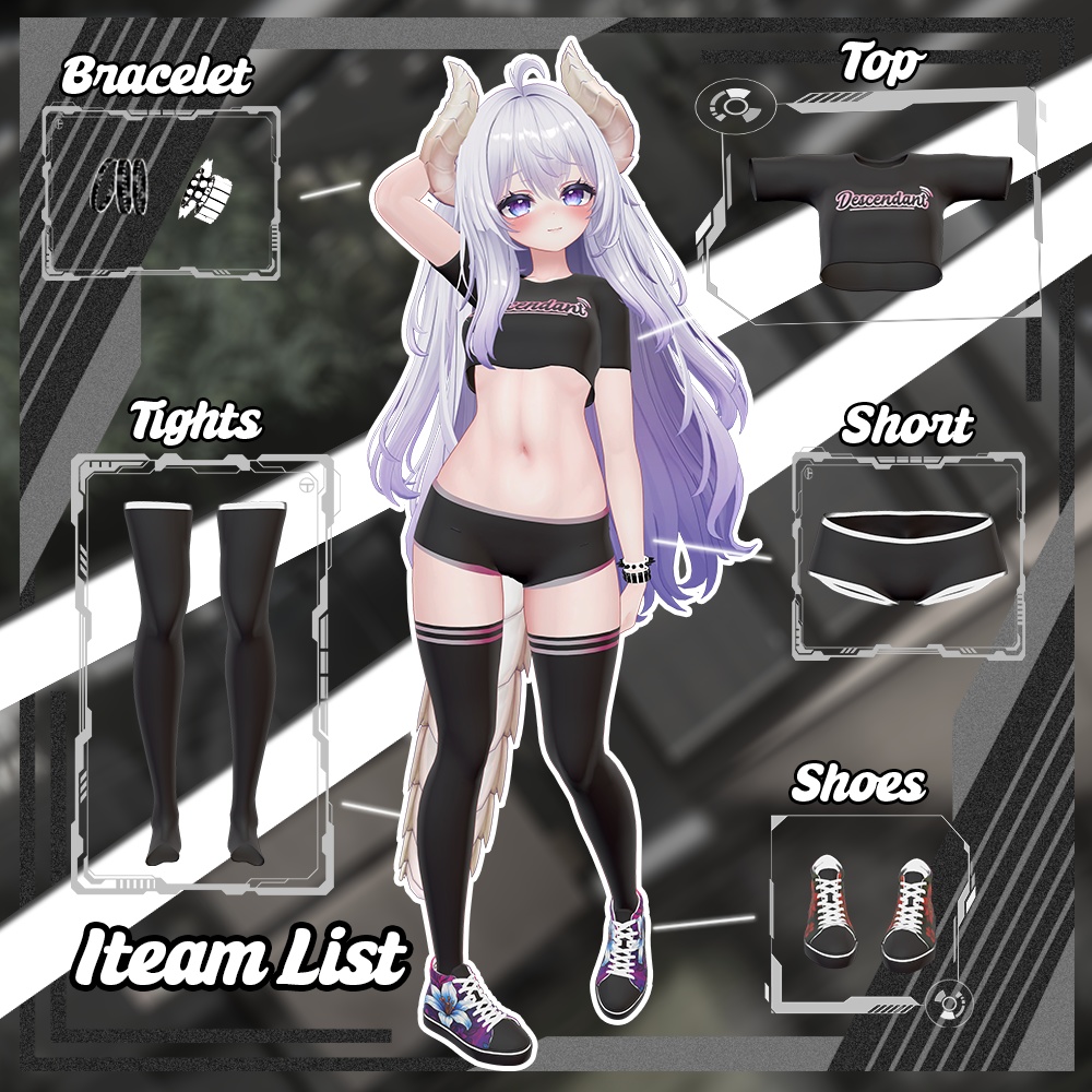 🌟50% 割引!🌟˗ˏˋ ★ Demon Brat ★ˎˊ˗ 『Kaizo 衣料品モデル』