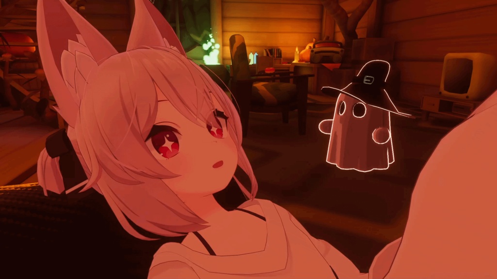 【50% 割引】-🎃(UPDATE)🎃 ハロウィーン・バッド –VRChatコンパニオンモデル🎃