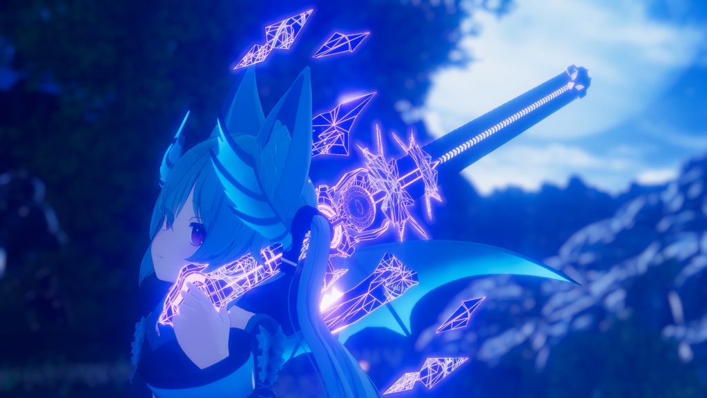 (剣の3Dモデル) ⚔️Edge Of Destiny⚔️ (VRChatモデル販売中!)