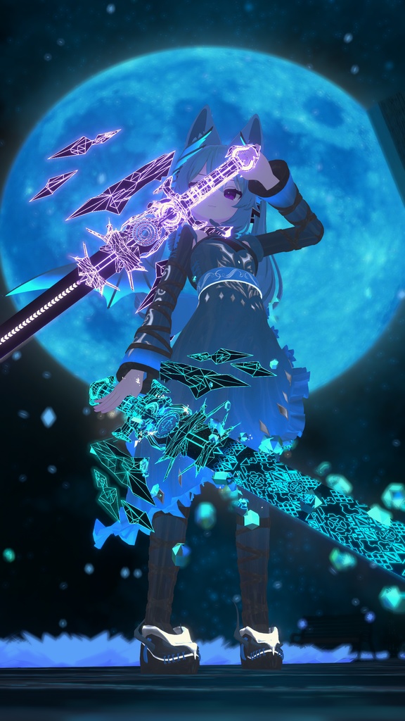 (剣の3Dモデル) ⚔️Edge Of Destiny⚔️ (VRChatモデル販売中!)