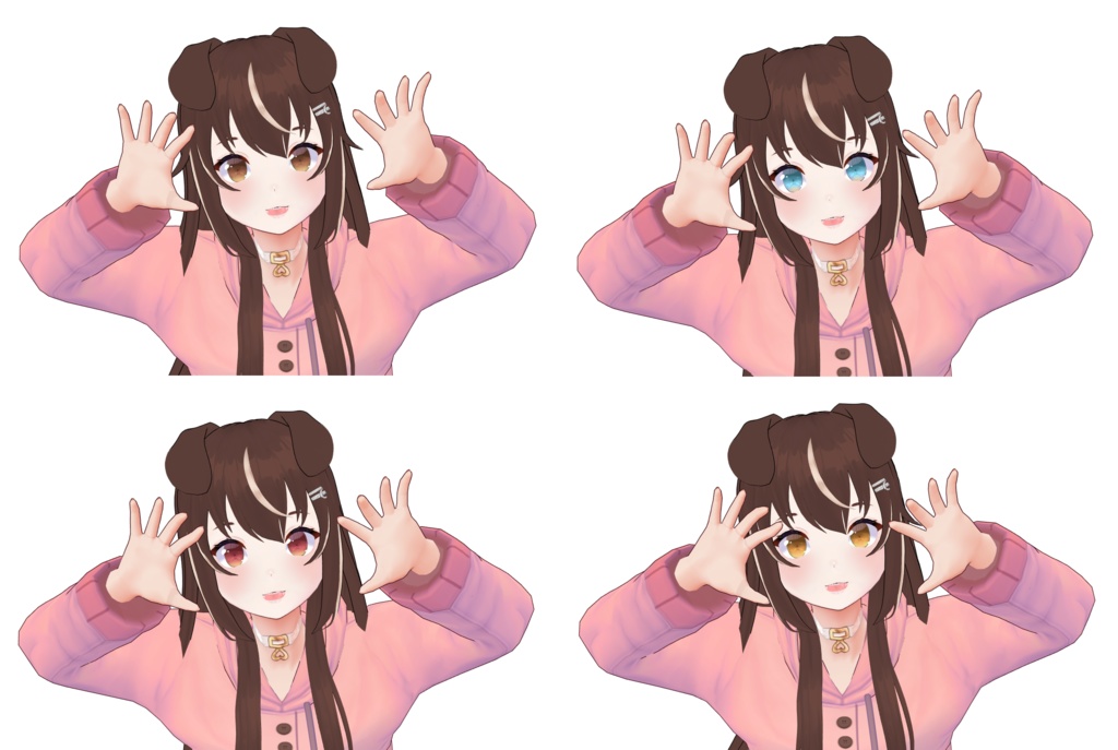 【VRoid】1. Eye Texture (Commercial) / 髪テクスチャ