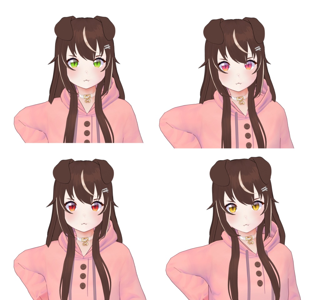 【VRoid】 2. Eye Texture (Commercial) / 髪テクスチャ