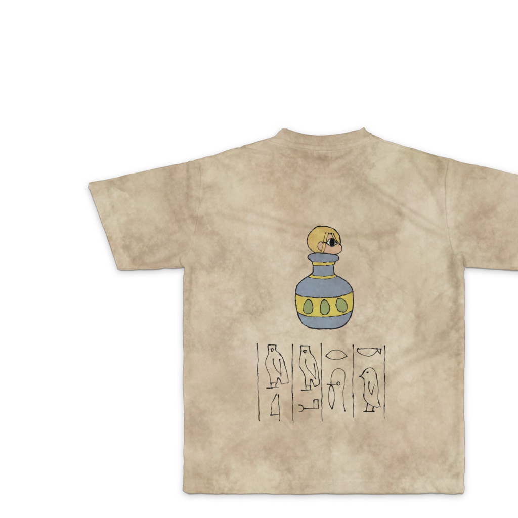 ミニ千里ちゃん劇場 エジプト壁画Tシャツ