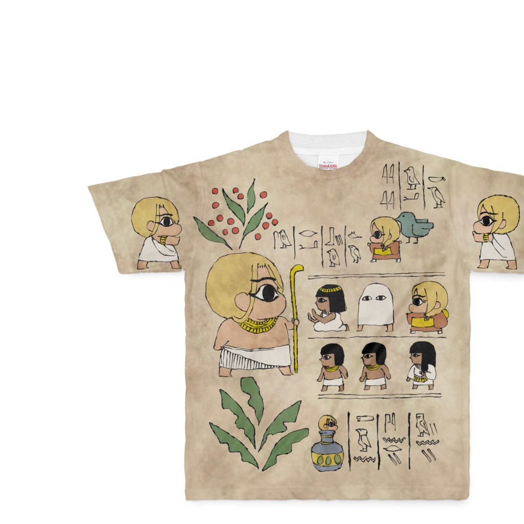 ミニ千里ちゃん劇場　エジプト壁画Tシャツ