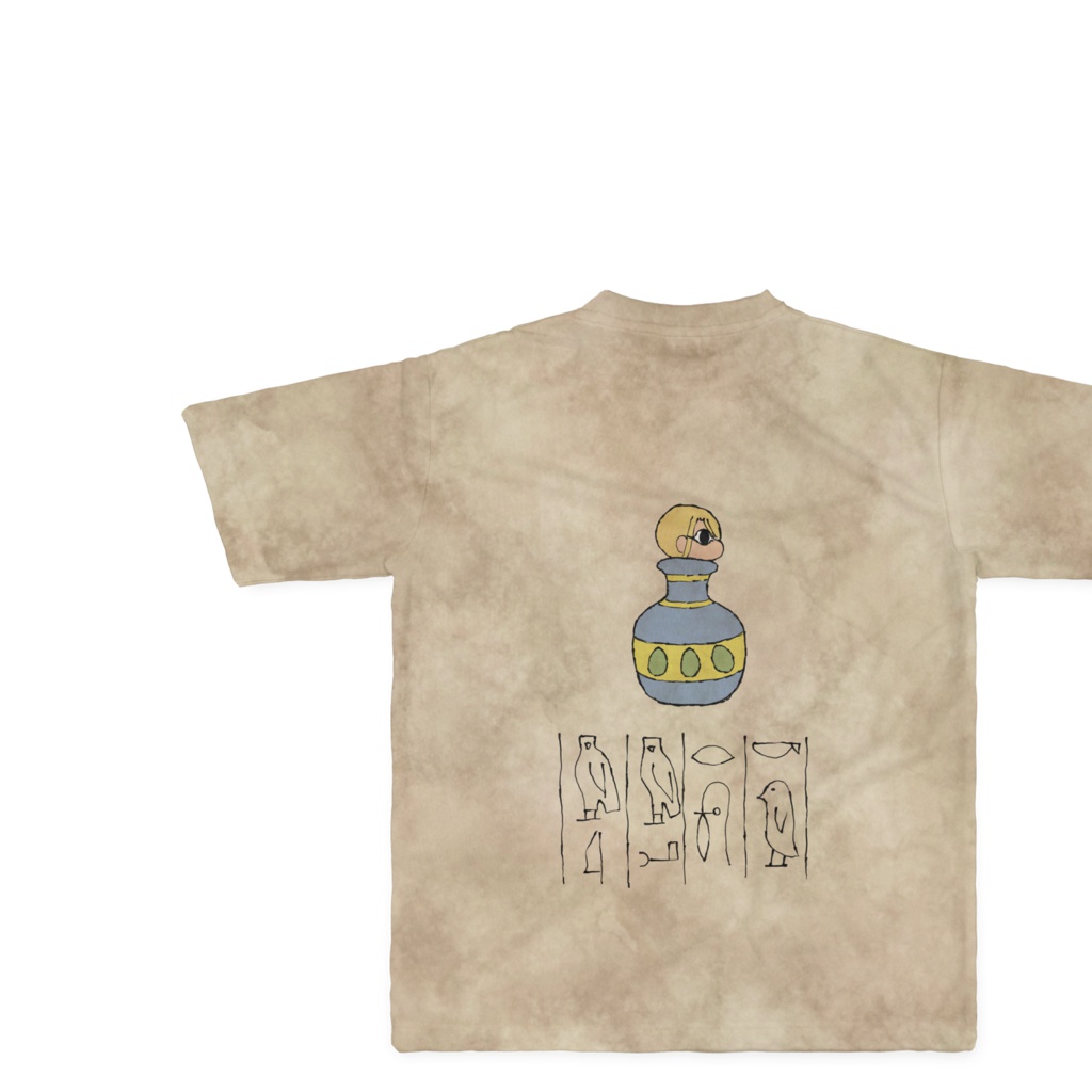 ミニ千里ちゃん劇場 エジプト壁画Tシャツ