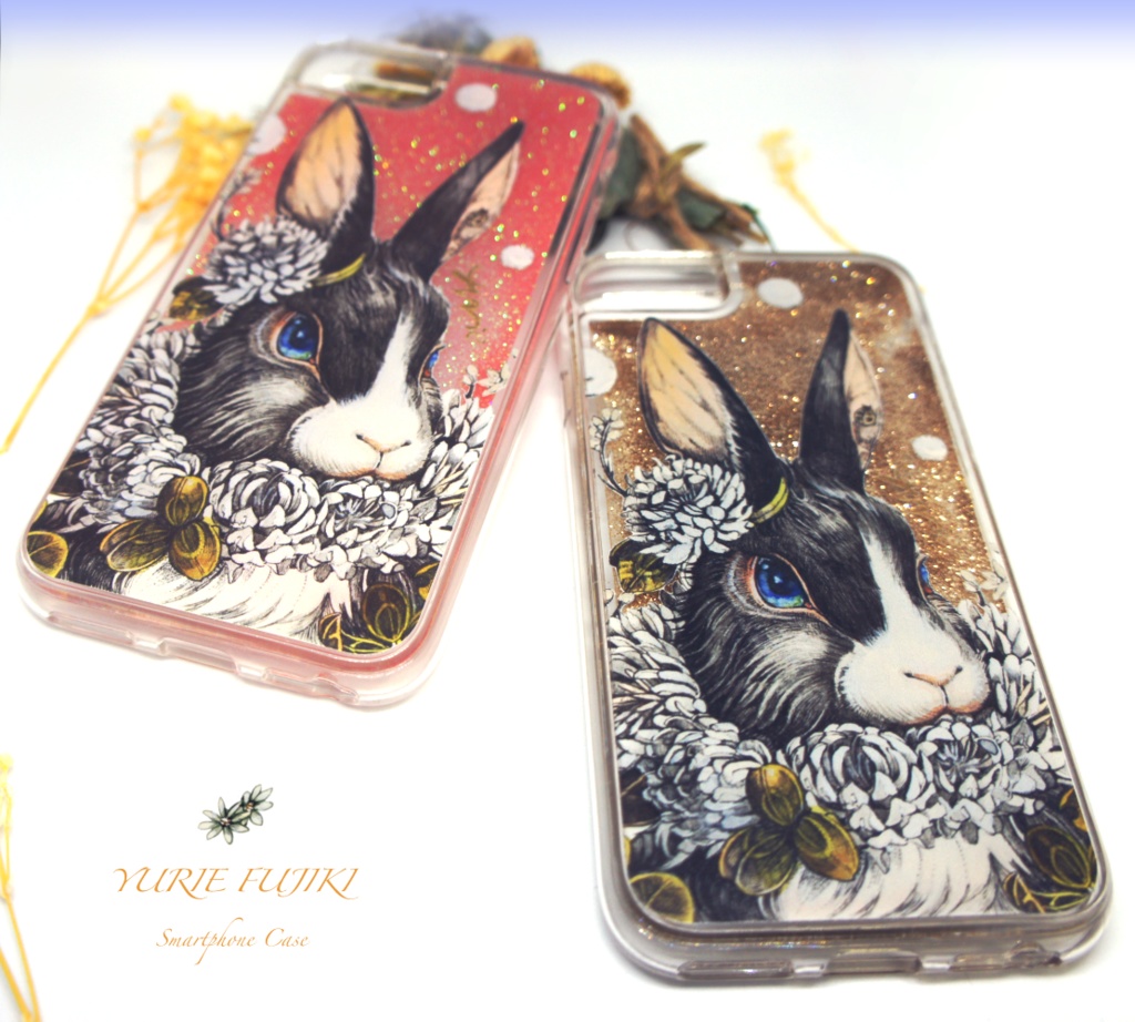 グリッタースマホケース iPhone / Galaxy(Sand Gold)