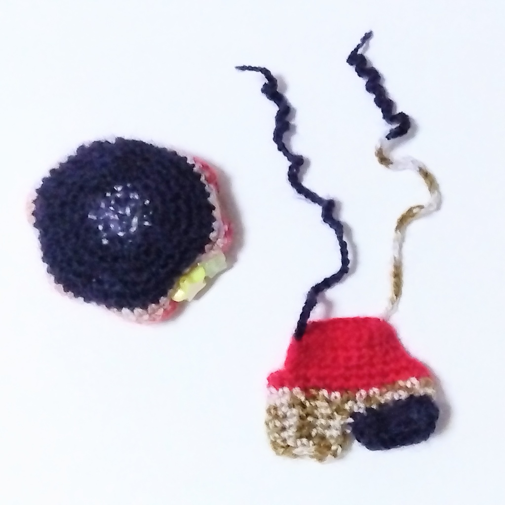 ちぃぬい用 帽子 サロペット 2点セット