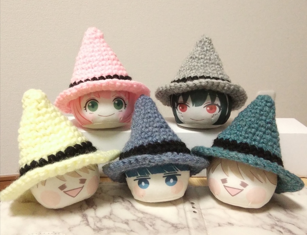 ハロウィン　ウィッチハット　カラフル