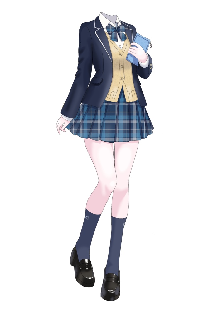 ブレザー制服お着替え素材