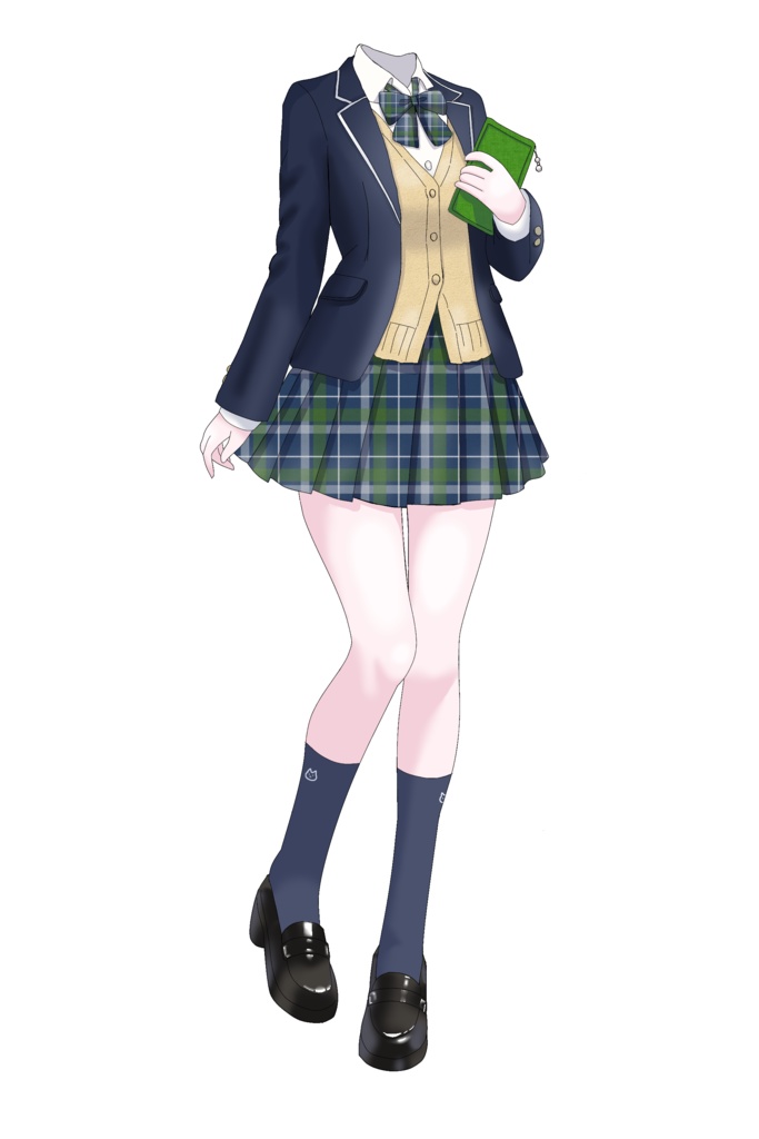 ブレザー制服お着替え素材