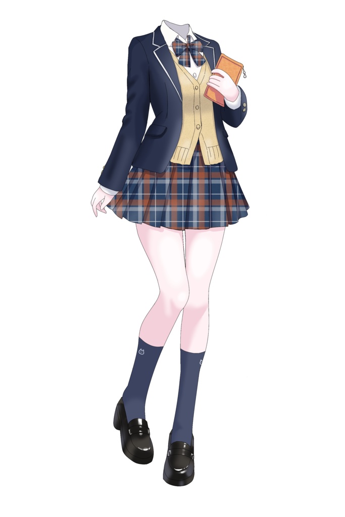 ブレザー制服お着替え素材