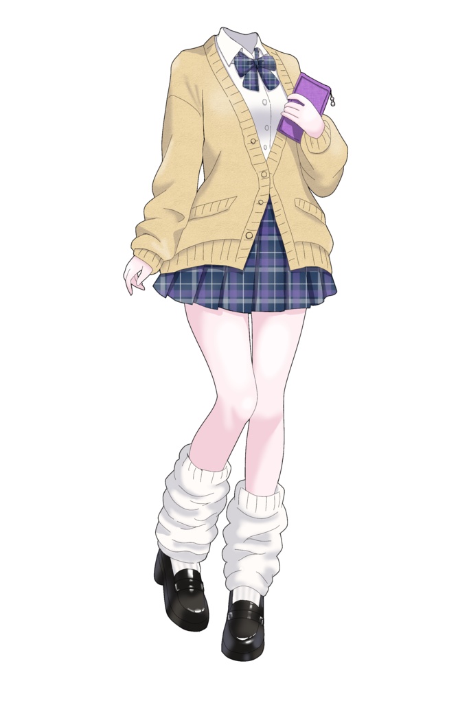 ブレザー制服お着替え素材