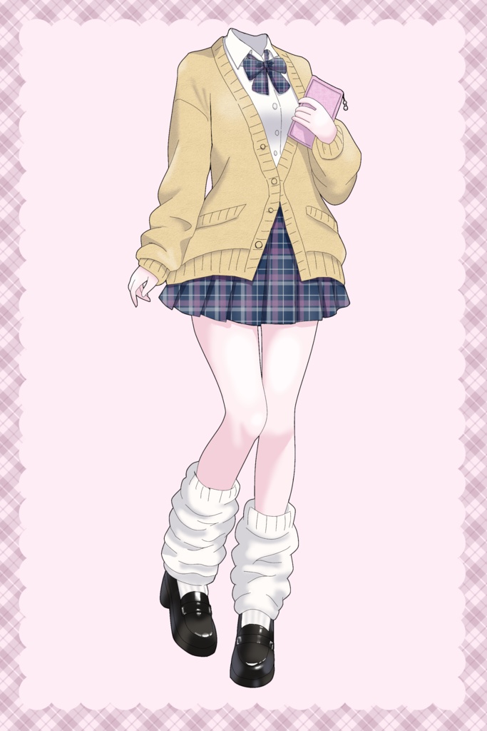 ブレザー制服お着替え素材