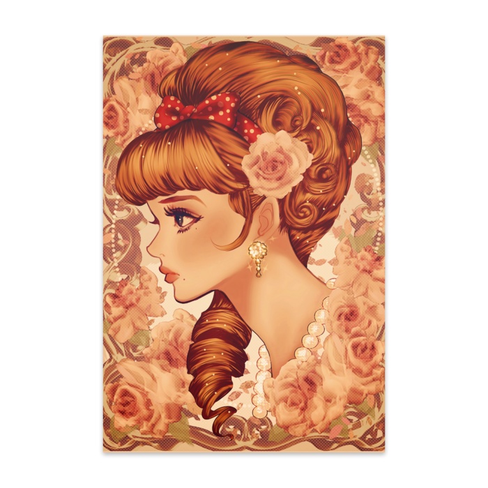 ポストカード・レトロガール(10枚セット)