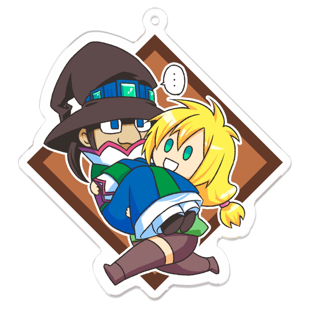 ウィザード＆マリン_アクリルキーホルダー_70 x 70 (mm)