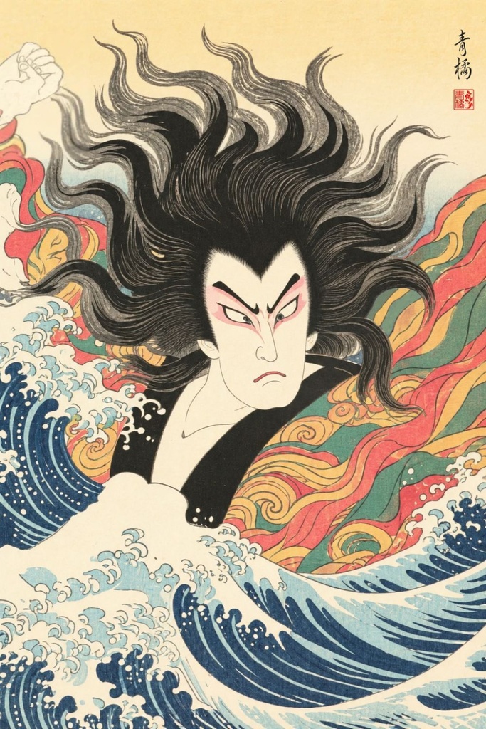 スサノオノミコト | 浮世絵風デジタルアート
