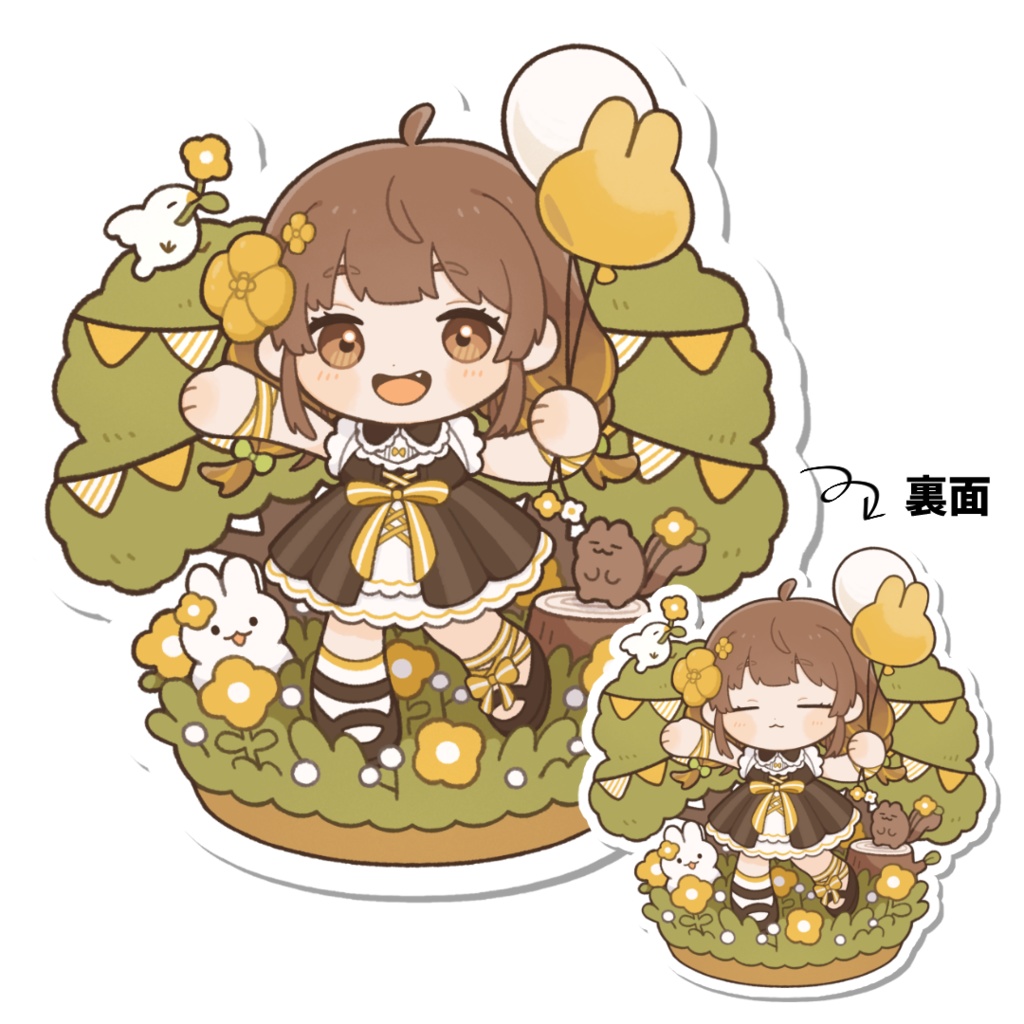 【2周年記念-②】中岡なあか-両面ふわふわクッション