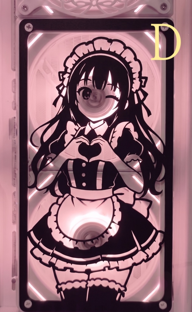 アニメ風 PCファンカバー / カスタムグリル / Anime PC Fan Cover / Custom Cooler Grill