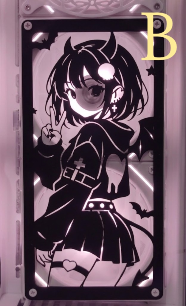 アニメ風 PCファンカバー / カスタムグリル / Anime PC Fan Cover / Custom Cooler Grill