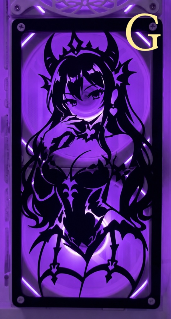 アニメ風 PCファンカバー / カスタムグリル / Anime PC Fan Cover / Custom Cooler Grill