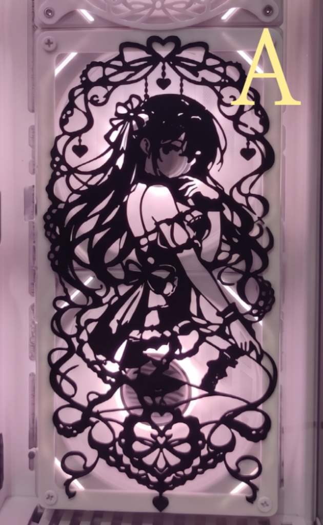 アニメ風 PCファンカバー / カスタムグリル / Anime PC Fan Cover / Custom Cooler Grill